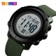Чоловічий тактичний годинник Skmei 1434AGWT Army Green-White з електронним циферблатом та підсвічуванням