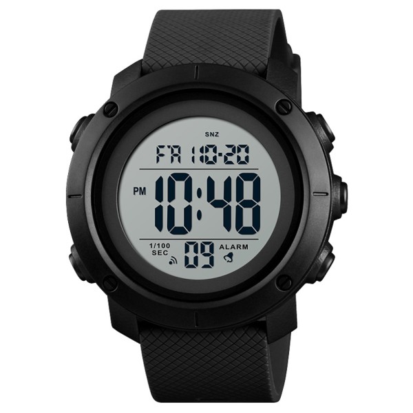 Мужские часы Skmei 1434BKWT Black-White тактические спортивные с электронным циферблатом
