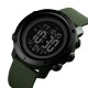Чоловічий тактичний годинник Skmei 1434AGBK Army Green-Black з електронним циферблатом та водонепроникністю 5 ATM