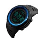 Мужские спортивные часы Skmei 1251BU Black-Blue с водонепроницаемостью 5 ATM