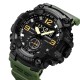 Мужские тактические часы Skmei 1965AG Army Green с комбинированным циферблатом и подсветкой