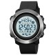 Чоловічий тактичний годинник Skmei 1511BK All Black з компасом та електронним циферблатом