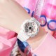 Спортивний жіночий годинник Skmei 1834WT White-Gold з комбінованим циферблатом та водозахистом 5 ATM