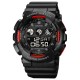 Чоловічий спортивний годинник Skmei 1857RD Black-Red з електронним циферблатом та підсвічуванням