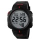Мужские спортивные часы Skmei 1068RD Black-Red с электронным циферблатом и подсветкой