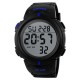 Мужские спортивные часы Skmei 1068BU Black-Blue с подсветкой и защитой 5 ATM