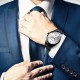 Чоловічий класичний годинник Skmei 9140BKSI Black-Silver з металевим браслетом та відображенням дати
