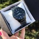 Мужские часы Skmei 9140BK All Black классические с металлическим браслетом и датой