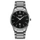 Чоловічий класичний годинник Skmei 9140SIBK Silver-Black зі сріблястим браслетом та чорним циферблатом