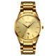 Чоловічий класичний годинник Skmei 9140GD Gold у золотистому кольорі з металевим браслетом