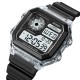 Наручные часы Skmei 1998WT Write Black-White спортивные электронные с прозрачным корпусом