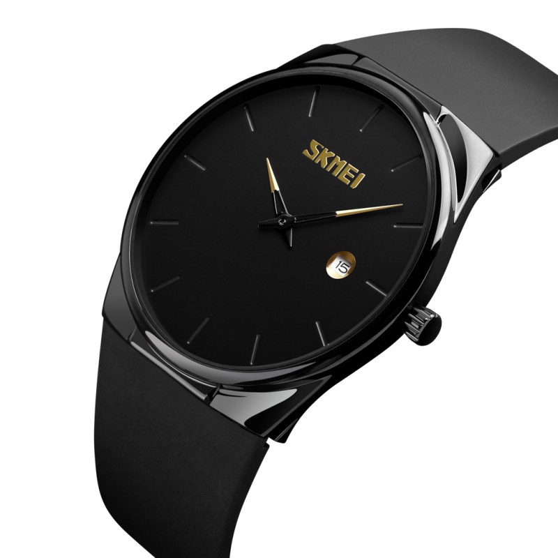 Наручний годинник Skmei 1509BK Black унісекс у класичному стилі з мінеральним склом