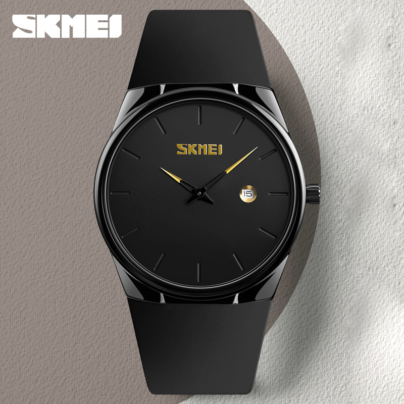 Наручний годинник Skmei 1509BK Black унісекс у класичному стилі з мінеральним склом