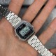 Электронные часы Skmei 1123SI Silver серебристые в классическом стиле с будильником и секундомером