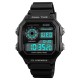 Мужские спортивные часы Skmei 1299BK Black с будильником и секундомером