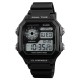 Мужские спортивные часы Skmei 1299BK Black с будильником и секундомером