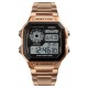 Чоловічий електронний годинник Skmei 1335RG Rose Gold у кольорі рожеве золото з таймером та секундоміром