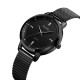 Жіночий класичний годинник Skmei 1528BK Black з металевим браслетом та мінеральним склом