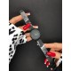 Жіночий класичний годинник Skmei 1528BK Black з металевим браслетом та мінеральним склом
