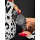 Жіночий класичний годинник Skmei 1528BK Black з металевим браслетом та мінеральним склом