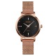 Жіночий годинник Skmei 1528RG Rose Gold з металевим браслетом та мінеральним склом