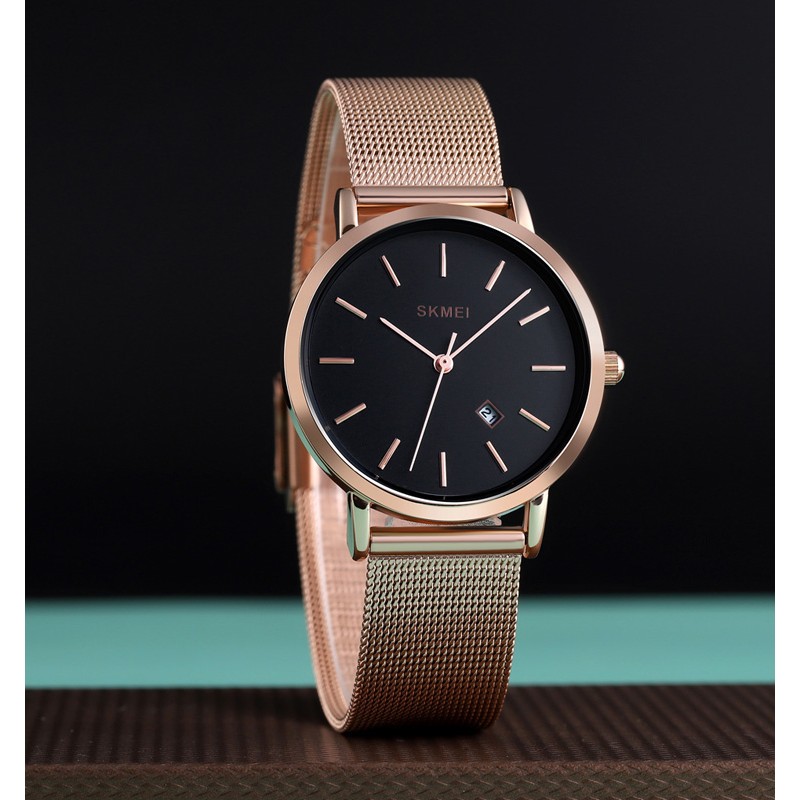 Женские наручные часы Skmei 1530RG Rose Gold в цвете Розовое золото с минеральным стеклом