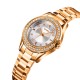 Женские часы Skmei 1534GD Gold в классическом стиле с металлическим браслетом