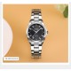 Жіночий класичний годинник Skmei 1620SIBK Silver-Black зі сріблястим металевим браслетом