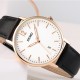 Жіночий годинник Skmei 1724RGBK Rose Gold-Black з білим циферблатом та шкіряним ремінцем