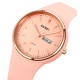 Жіночий годинник Skmei 1747PK Pink у рожевому кольорі з силіконовим ремінцем та мінеральним склом