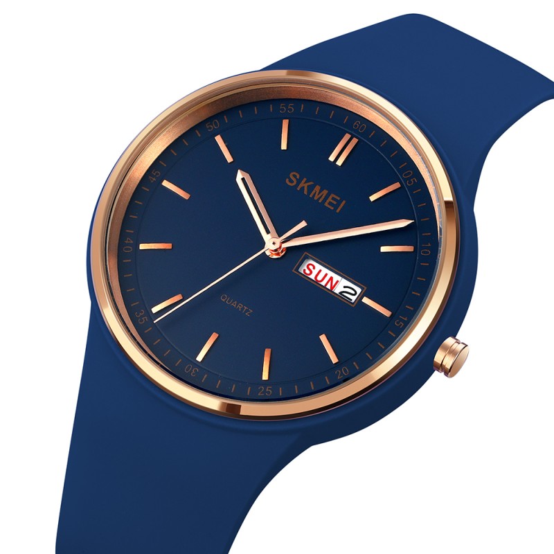 Жіночий годинник Skmei 1747DKBU Dark Blue з мінеральним склом та відображенням дати