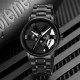 Чоловічий класичний годинник Skmei 1787BK Black з металевим браслетом та мінеральним склом