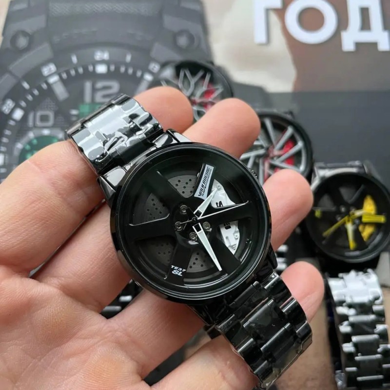 Чоловічий класичний годинник Skmei 1787BK Black з металевим браслетом та мінеральним склом