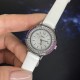 Женские классические часы Skmei 1855SIWT Silver-White с кожаным ремешком и минеральным стеклом