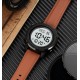 Чоловічий наручний годинник Skmei 1864LBNWT Brown-White Leather з коричневим шкіряним ремінцем