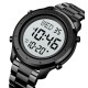 Чоловічий годинник Skmei 1864SBKWT Black-White Steel з електронним циферблатом та металевим браслетом