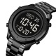 Чоловічий годинник Skmei 1864SBKBK Black-Black Steel з електронним циферблатом та підсвічуванням