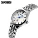 Жіночий годинник Skmei 9071BU-S Blue Lady зі сріблястим браслетом та мінеральним склом