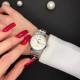 Жіночий класичний годинник Skmei 9071RG-S Rose Gold Lady зі сріблястим браслетом та датою