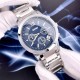 Чоловічий наручний годинник Skmei 9097BU Blue з хронографом та металевим браслетом