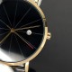 Мужские классические часы Skmei 9183RGBK Black-Rose Gold с металлическим браслетом и календарем