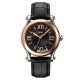 Женские классические часы Skmei 9265BKBK Black-Black с минеральным стеклом и кожаным ремешком