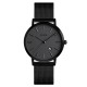 Жіночий годинник Skmei 1530BK Black у класичному стилі з металевим браслетом та індикацією дати
