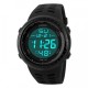 Чоловічий спортивний годинник Skmei 1167BK Black з електронним циферблатом та захистом від води 5 ATM