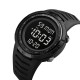 Мужские тактические часы Skmei 1632BKBK Black-Black с электронным циферблатом и подсветкой