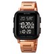 Електронний годинник Skmei 1859RG Rose Gold з металевим браслетом та захистом 5 ATM