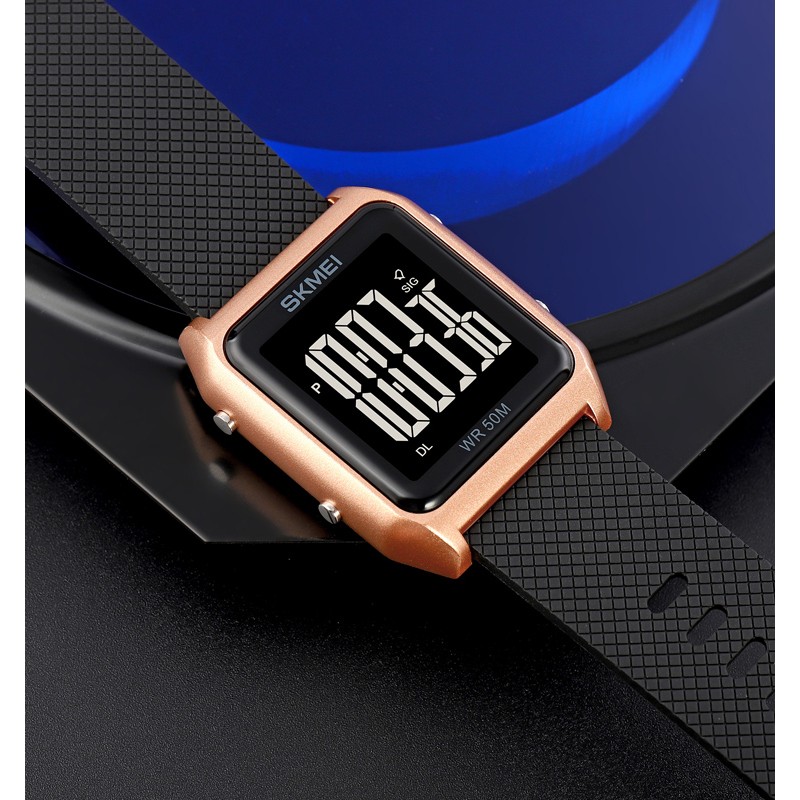 Спортивний годинник Skmei 1866RGBK Rose Gold-Black з підсвічуванням та календарем