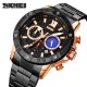 Мужские наручные часы Skmei 9235RG Rose Gold с хронографом и металлическим браслетом