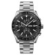 Чоловічий годинник Skmei 9253SIBK Silver-Black з хронографом та металевим браслетом