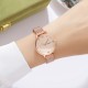 Жіночий годинник Skmei 1874RG Rose Gold у кольорі рожеве золото з білим циферблатом